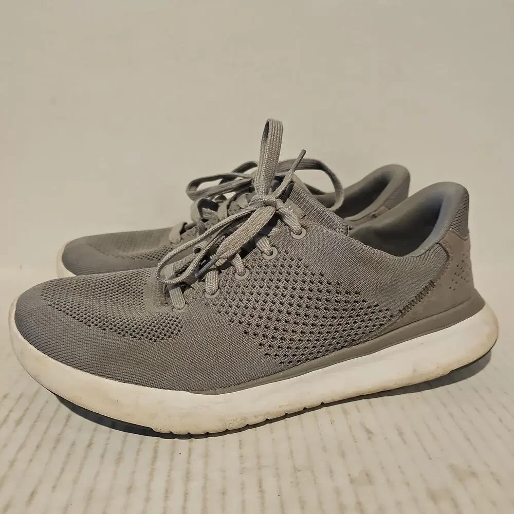 Kizik Lima Knit Hands Free Sneakers Shoes Gray Mens Size 8.5 Wide Womens 10 W